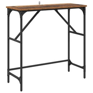vidaXL Table console Bois ancien 75 x 32 x 75 cm Bois d'ingénierie