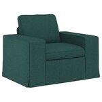 vidaXL Canapé 2 Pièces Vert foncé 182 x 80 x 82 cm tissu