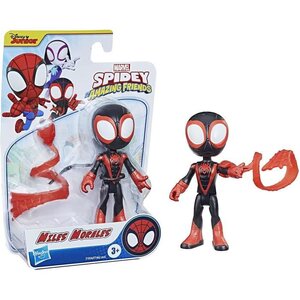 Marvel Spidey and His Amazing Friends - Figurine de héros Miles Morales de 10 cm - 1 accessoire - pour enfants des 3 ans