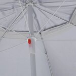 vidaXL Parasol de plage avec parois latérales Sableux 215 cm