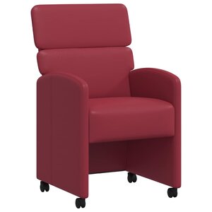 vidaXL Chaises de salle à manger 2 Pièces Rouge bordeaux 58 x 65 x 98 cm