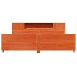 vidaXL Cadre de lit sans matelas cire marron 200x200cm bois pin massif