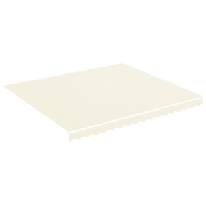 vidaXL Tissu de remplacement pour auvent Crème 4x3 5 m