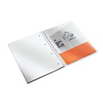 Cahier wow a4 80 pages ligné orange métallisé leitz