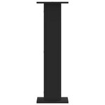 vidaXL Supports pour plantes 2 Pièces noir 30x30x95 cm bois d'ingénierie