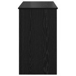 vidaXL Coiffeuse avec miroir Chêne noir 100x45x76 cm