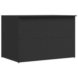 vidaXL Boîte de rangement de jardin noir 150x100x100 cm résine tressée