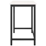 vidaXL table Blanc 80 x 50 x 77 cm Bois d'ingénierie et acier