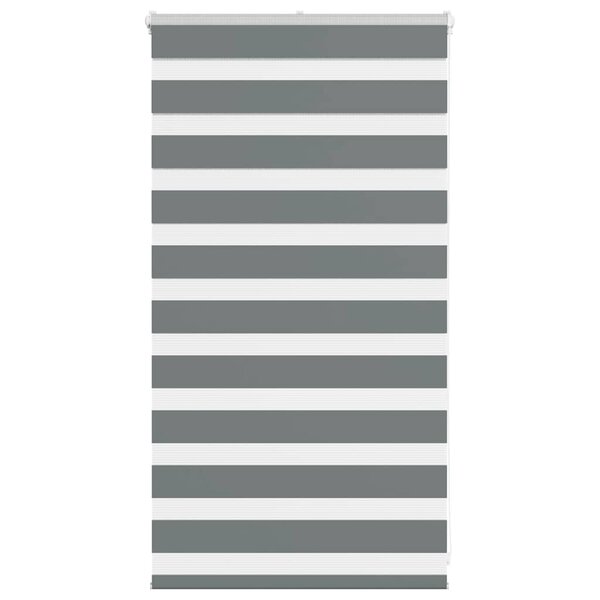 vidaXL Store zèbre gris foncé largeur du tissu 85 9 cm polyester