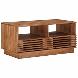 vidaXL Table basse faite main Brun Teck 85 x 45 5 x 40 cm