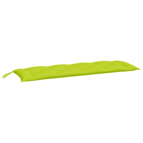 vidaXL Coussin de banc de jardin vert brillant 150x50x7cm tissu oxford