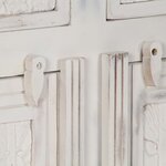 vidaXL Buffet Blanc 140x40x74 cm Bois de manguier massif