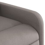 vidaXL Fauteuil de massage inclinable électrique Taupe Tissu