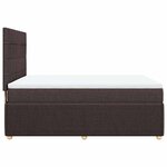 vidaXL Sommier à lattes de lit avec matelas Marron foncé 160x200 cm