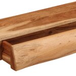 vidaXL Étagères murales 2 Pièces 60x17x8 cm bois massif d'acacia