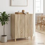 vidaXL Buffet Chêne Sonoma 66 x 34 5 x 90 cm Bois d'ingénierie