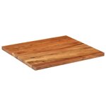 vidaXL Dessus de table 100x80x3 8cm rectangulaire bois massif d'acacia