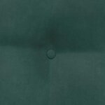 vidaXL Coussin de Dos Vert foncé 80 x 24 x 50 cm Velours