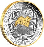 Pièce de monnaie en Argent 1 Dollar g 31.1 (1 oz) Millésime 2026 AUSTRALIAN NUGGET