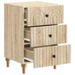 vidaXL Cabinet de chevet avec tiroir Chêne Sonoma 43 x 41 x 66 5 cm