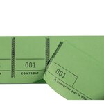 Bloc Passe-partout 100 Feuillets Numérotés De 3 Volets - Format 4 8x15 Cm - Vert - X 50 - Exacompta