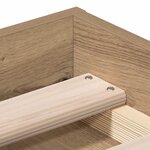 vidaXL Cadre de lit sans matelas chêne artisanal 90x200 cm