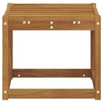 vidaXL Banc de Tabouret Naturel 43 x 43 x 37 cm Bois d'Acacia Massif