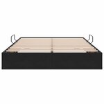 vidaXL Cadre de lit ottoman avec stockage Noir 140 x 190 cm Velours