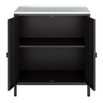 Armoire de jardin acier laqué 92 x 80 x 50 cm noir mat 03_0006354