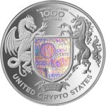 Pièce de monnaie en Argent 1000 Satoshi g 31.1 (1 oz) Millésime 2025 United Crypto States PUMA