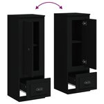 vidaXL Buffet haut noir 36x35 5x103 5 cm bois d'ingénierie