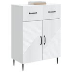 vidaXL Buffet Blanc 66 x 34 5 x 89 5 cm Bois d'ingénierie