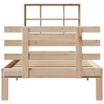 vidaXL Lit bibliothèque sans matelas 90x200 cm bois de pin massif