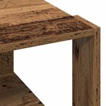 vidaXL Table basse Bois ancien 51.5 x 51.5 x 30 cm Bois d'ingénierie