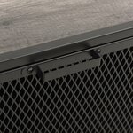 vidaXL Armoires de rangement 2 Pièces Gris 72x36x82 cm Métal et MDF