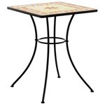 vidaXL Table de bistro mosaïque terre cuite 60x60x74 cm céramique