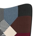 Vidaxl chaise de relaxation avec repose-pied patchwork tissu