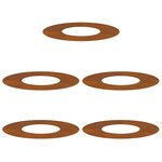 vidaXL Pot en acier corten Acier corten Grand Empilable