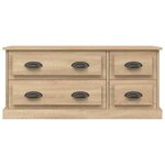 vidaXL Meuble TV chêne sonoma 100x35 5x45 cm bois d'ingénierie