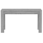 vidaXL Table à dîner Sonoma gris 140x74 5x76 cm Bois d'ingénierie