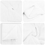 vidaXL Ensemble de Duvet avec oreiller 3 pièces Blanc Plume de canard