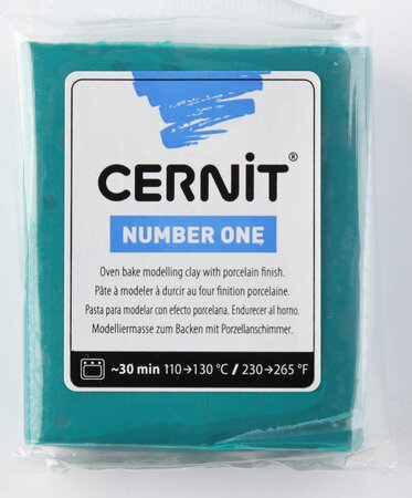 Pâte Cernit n°1 56 g Vert pin (662) - Cernit