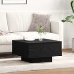 vidaXL Table basse Chêne noir 55 x 55 x 31 cm Bois d'ingénierie