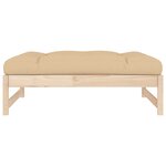 vidaXL Repose-pied de jardin 120x80 cm bois de pin massif