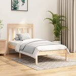 vidaXL Cadre de lit sans matelas 90x200 cm bois massif