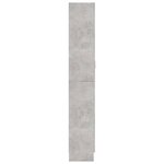 vidaXL Armoire à vitrine Gris béton 82 5x30 5x185 5 cm Bois ingénierie
