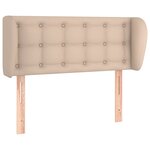 vidaXL Tête de lit avec oreilles Cappuccino 93x23x78/88 cm Similicuir