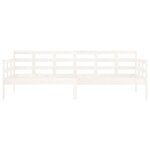 vidaXL Lit de jour sans matelas blanc bois de pin massif 80x200 cm