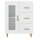 vidaXL Buffet blanc 69 5x34x90 cm bois d'ingénierie