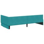 vidaXL Cadre de lit d'angle Autre Turquoise 100 x 200 cm